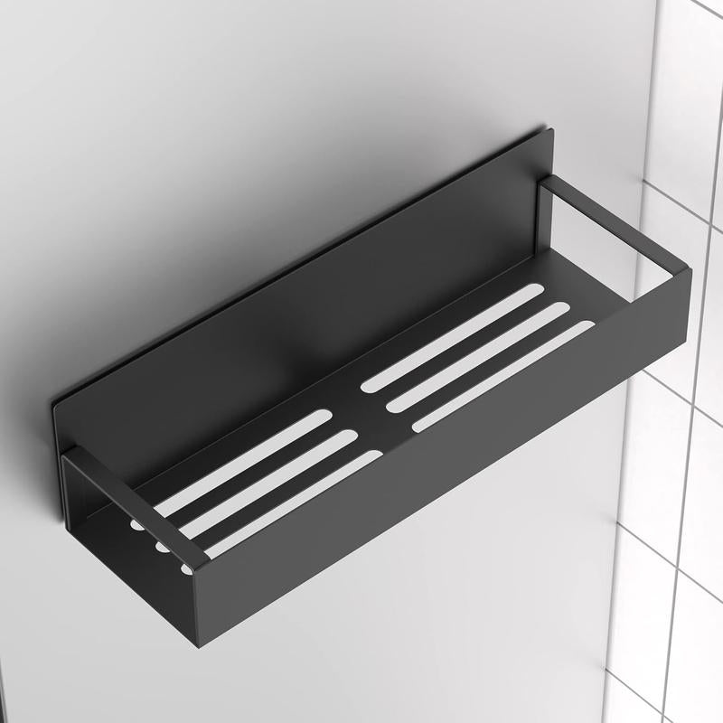 4-Pack Magnetic Spice Rack for Refrigerator & Oven – Metal Fridge Organizer with Hooks, Black Kitchen Storage Solution