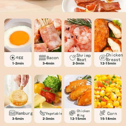 Non-Stick 4-Hole Star Egg Pan Cookware, Granite-Style Pancake Skillet with Wooden Handle, Small Frying Pan for Eggs, Omelets, Toast, Pancakes, Crepes, Sandwiches, Breakfast, Easy Clean, Kitchen Gadget, Multifunctional, Birthday Gift